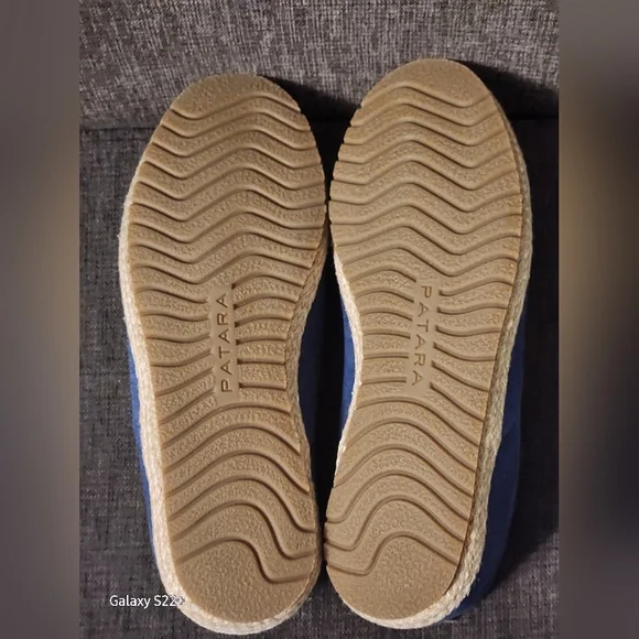 PATARA MEN,S  BLUE SLIP-ON Shoes with Mushroom Embroidery Size 9. NWOT. - Picture 8 of 11